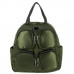 Женская кожаная сумка-рюкзак 8777 GREEN